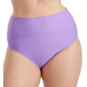 NWT Sunsets Hannah High Waist Bikini Bottom 22 Purple Passion Flower Swim #33B